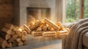 první pelety na trhu, které v zimě efektivně topí a v létě příjemně chladí – ideální řešení pro celoroční komfort vašeho domova.