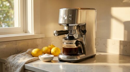 objevte málo známý, ale efektivní způsob čištění kuchyňského přístroje bez potřeby drhnutí a toxických chemikálií – profesionální metoda úklidu pro snadnou a bezpečnou péči.